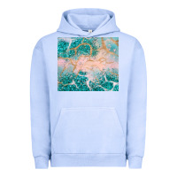 Pigment Grape Ice turquoise glitter Urban Hoodie - JahusDesignShop