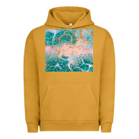 Pigment Peanut Butter turquoise glitter Urban Hoodie - JahusDesignShop