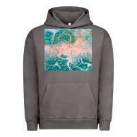 Pigment Tornado turquoise glitter Urban Hoodie - JahusDesignShop