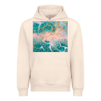 Sandshell turquoise glitter Urban Hoodie - JahusDesignShop