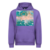 Tulip turquoise glitter Urban Hoodie - JahusDesignShop