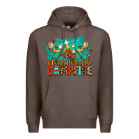 Coffee life is better by the campfire Premium Hoodie - AdoDesignShop