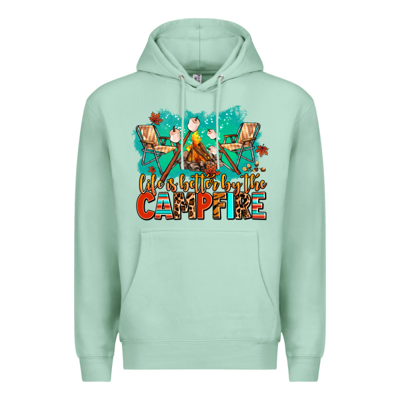 Life Is Better By The Campfire Premium Hoodie by AdoDesignShop | Teevron