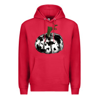Cardinal watercolor cowhide halloween pumpkin Premium Hoodie - RanaPortraitStore