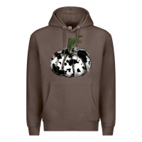 Coffee watercolor cowhide halloween pumpkin Premium Hoodie - RanaPortraitStore
