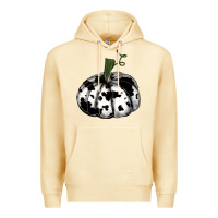 Pina Colada watercolor cowhide halloween pumpkin Premium Hoodie - RanaPortraitStore