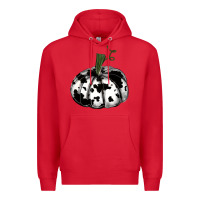 Red watercolor cowhide halloween pumpkin Premium Hoodie - RanaPortraitStore
