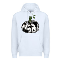 White watercolor cowhide halloween pumpkin Premium Hoodie - RanaPortraitStore