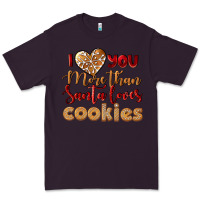 Plum i love you more than santa loves cookies Premium Tee - LillyAllenDesigns