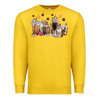 Lemon siberian cat coffee cups Premium Sweatshirt - texasbilliewilder
