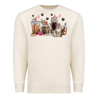 Sandshell siberian cat coffee cups Premium Sweatshirt - texasbilliewilder