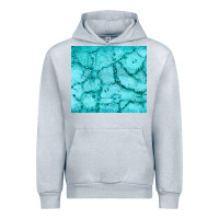 Heather Grey turquoise glitter Urban Hoodie - JahusDesignShop