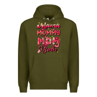 Army Green mom bruh Premium Hoodie - JahusDesignShop
