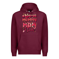 Burgundy mom bruh Premium Hoodie - JahusDesignShop
