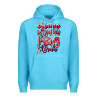 Ocean Blue mom bruh Premium Hoodie - JahusDesignShop