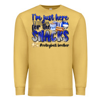 Antique Gold im just here for the snacks volleyball brother Premium Sweatshirt - Zillion Design Studio