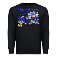Black im just here for the snacks volleyball brother Premium Sweatshirt - Zillion Design Studio
