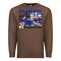 Chestnut im just here for the snacks volleyball brother Premium Sweatshirt - Zillion Design Studio