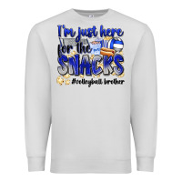 Dove Grey im just here for the snacks volleyball brother Premium Sweatshirt - Zillion Design Studio