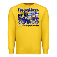 Im Just Here For The Snacks Volleyball Brother Premium Sweatshirt | Teevron