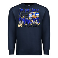 Navy im just here for the snacks volleyball brother Premium Sweatshirt - Zillion Design Studio