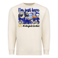 Sandshell im just here for the snacks volleyball brother Premium Sweatshirt - Zillion Design Studio