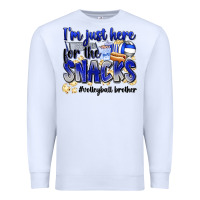 White im just here for the snacks volleyball brother Premium Sweatshirt - Zillion Design Studio