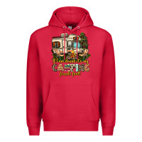 Cardinal if i am drunk its my camping friends fault Premium Hoodie - AdoDesignShop