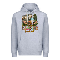 Heather Grey if i am drunk its my camping friends fault Premium Hoodie - AdoDesignShop