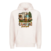 Pale Pink if i am drunk its my camping friends fault Premium Hoodie - AdoDesignShop