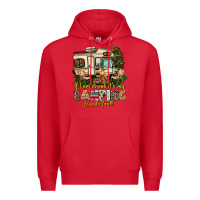 Red if i am drunk its my camping friends fault Premium Hoodie - AdoDesignShop