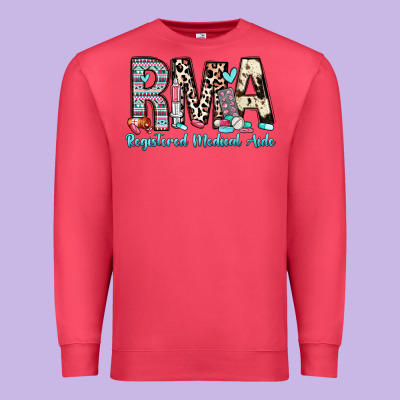 Rma Registered Medical Aide Premium Sweatshirt Designed By Zillion Design Studio