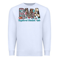 White rma registered medical aide Premium Sweatshirt - Zillion Design Studio