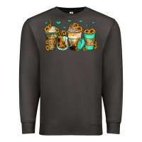 Smoke sunflowers coffee cups Premium Sweatshirt - Zillion Design Studio