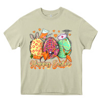 Mossy Happy Easter Eggs Nurse Heavy Core Tee - LillyAllenDesigns