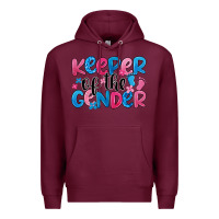 Burgundy keeper of the gender Premium Hoodie - JahusDesignShop