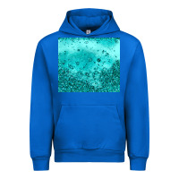 Cobalt turquoise glitter Urban Hoodie - JahusDesignShop