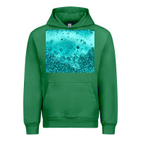 Emerald turquoise glitter Urban Hoodie - JahusDesignShop