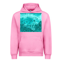 Fuchsia Pink turquoise glitter Urban Hoodie - JahusDesignShop