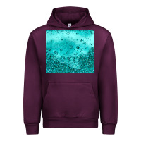 Mauve Wine turquoise glitter Urban Hoodie - JahusDesignShop