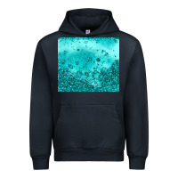 Navy turquoise glitter Urban Hoodie - JahusDesignShop