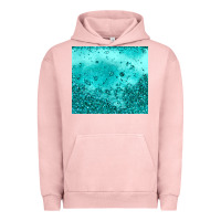 Pigment Salmon turquoise glitter Urban Hoodie - JahusDesignShop