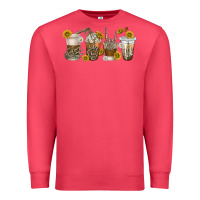 Cardinal skeleton hands coffee cups Premium Sweatshirt - texasbilliewilder