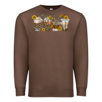Chestnut skeleton hands coffee cups Premium Sweatshirt - texasbilliewilder
