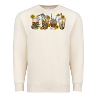 Sandshell skeleton hands coffee cups Premium Sweatshirt - texasbilliewilder