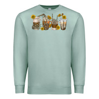 Seafoam skeleton hands coffee cups Premium Sweatshirt - texasbilliewilder