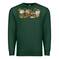 Sports Green skeleton hands coffee cups Premium Sweatshirt - texasbilliewilder