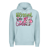 Blue Mist blessed with girls Premium Hoodie - JahusDesignShop
