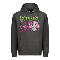 Charcoal Heather blessed with girls Premium Hoodie - JahusDesignShop