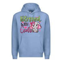 Blessed With Girls Premium Hoodie | Teevron